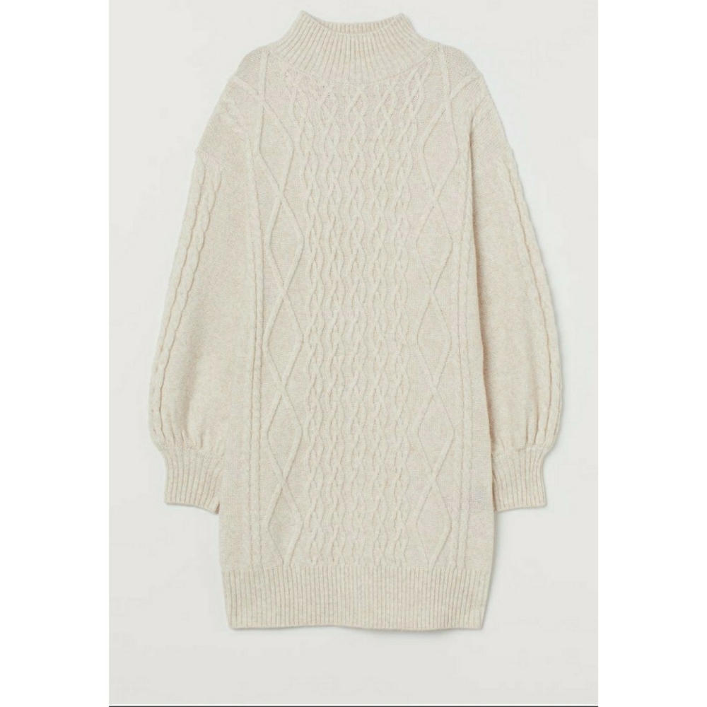 H&M Cable-Knit Sweater Dress